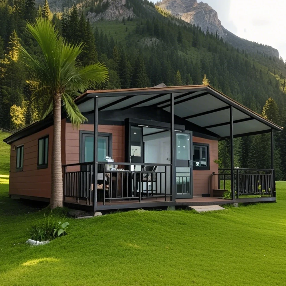 40ft Modified Sandwich Panel Shipping Container House Steel Folding Container For Outdoor Villa Application - Image 2