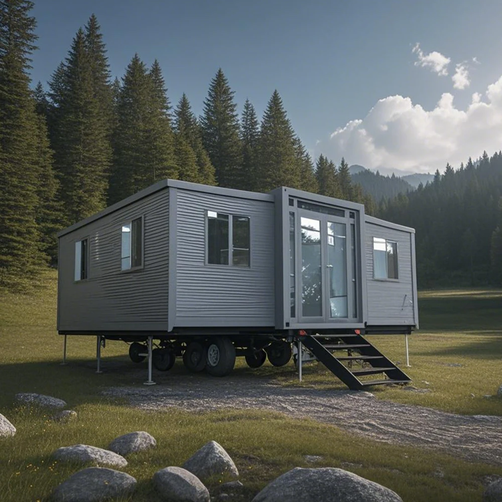 40ft Modified Sandwich Panel Shipping Container House Steel Folding Container For Outdoor Villa Application - Image 3