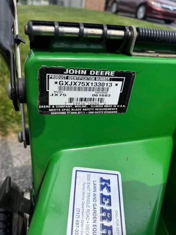 John Deere JX75 21” Self-Propelled Walk-Behind Mower – Kawasaki 6.5HP