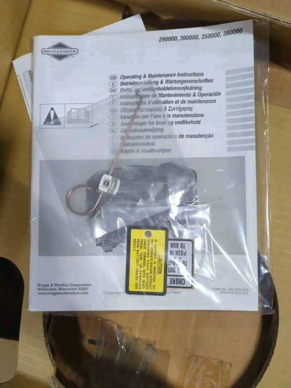 Briggs & Stratton Vanguard 18HP Vertical Shaft Engine – Recoil Start (New Old Stock)